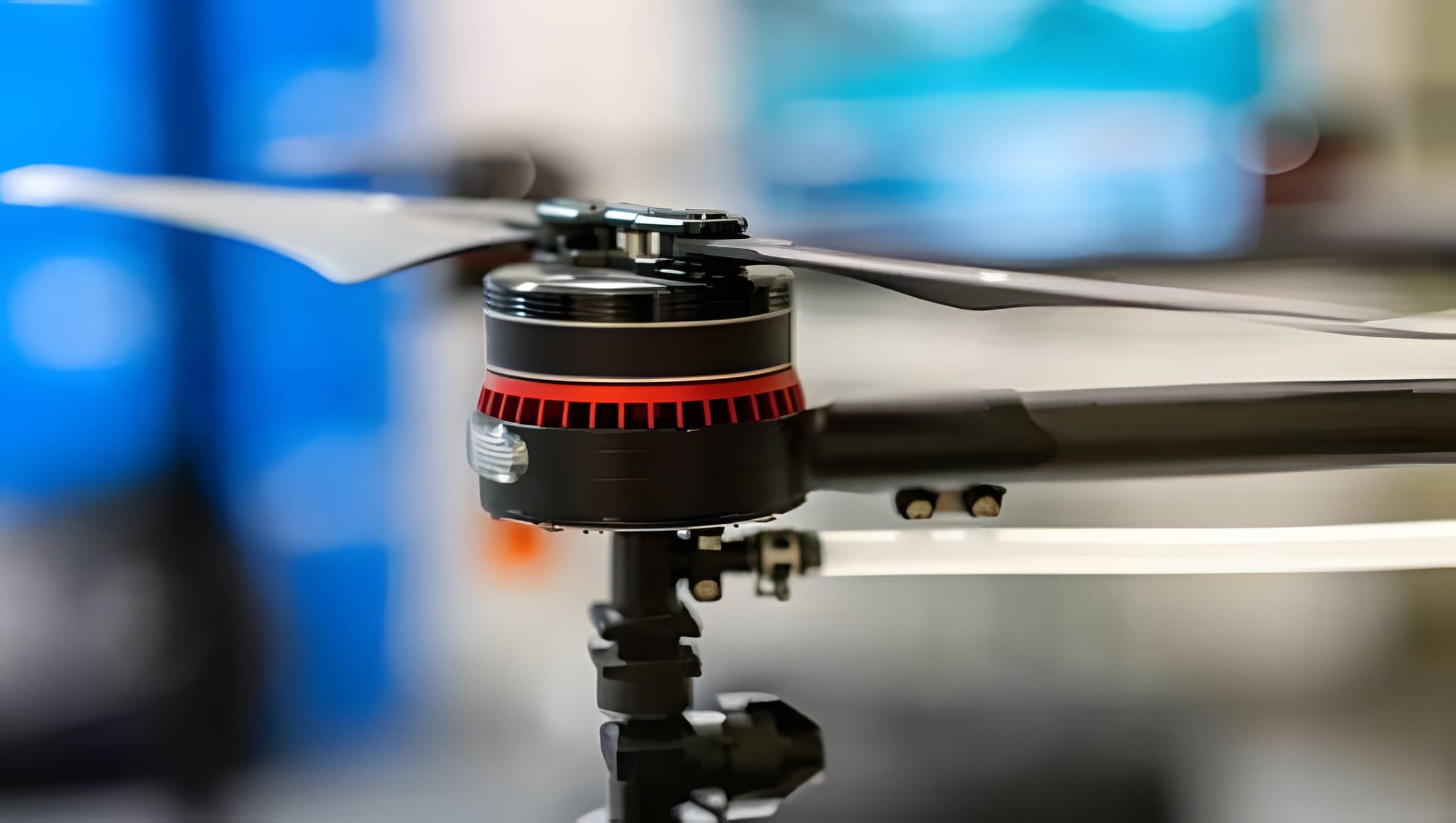 A Westmag drone motor driving a rotor