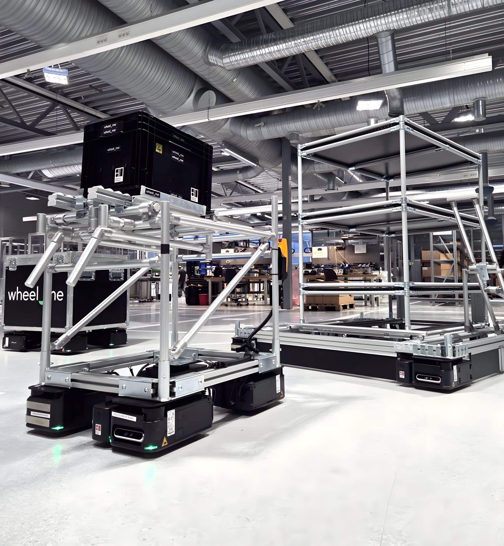 wheel.me freed floor space, sourced parts in the U.S., and shipped robots through the network customer story