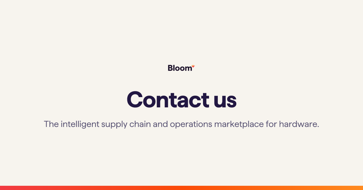 Contact us | Bloom